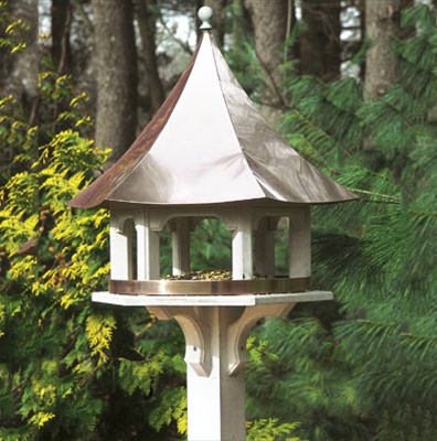 Carousel Bird Feeder Copper Top Bird Feeder Larson Shutter